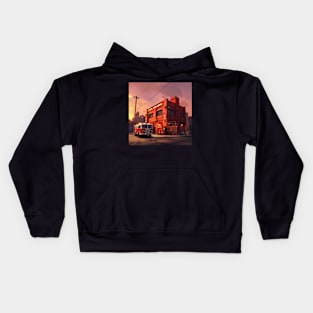 Fire station Kids Hoodie